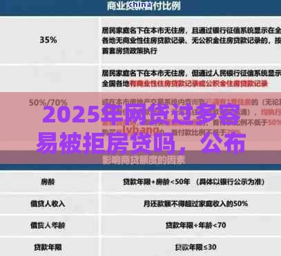 2025年网贷过多容易被拒房贷吗，公布五个最新额度高容易通过的平台