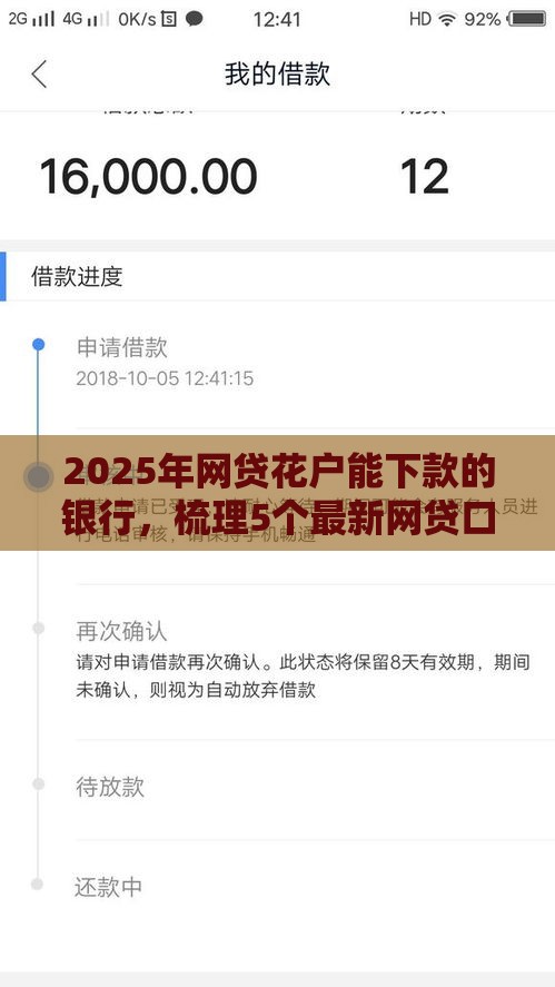 2025年网贷花户能下款的银行，梳理5个最新网贷口子大全平台