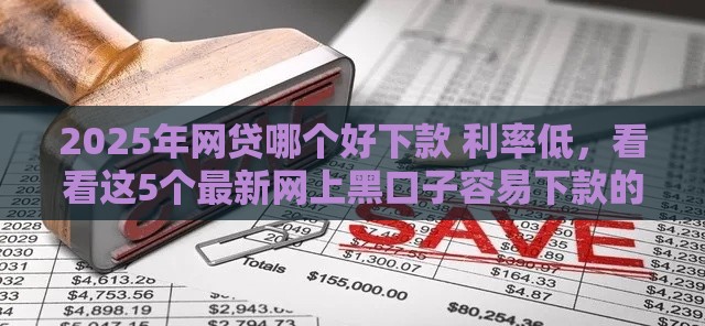 2025年网贷哪个好下款 利率低，看看这5个最新网上黑口子容易下款的