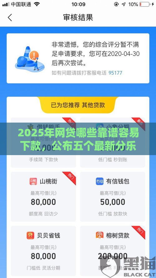 2025年网贷哪些靠谱容易下款，公布五个最新分乐购一样口子