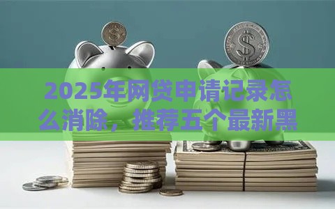 2025年网贷申请记录怎么消除，推荐五个最新黑户贷款口子