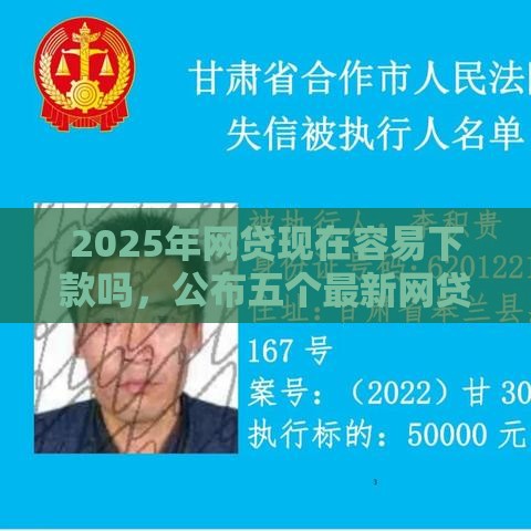 2025年网贷现在容易下款吗，公布五个最新网贷平台逾期
