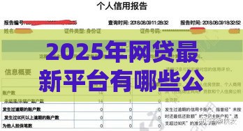 2025年网贷最新平台有哪些公司，试试这五个最新十大正规网贷平台排名不分先后