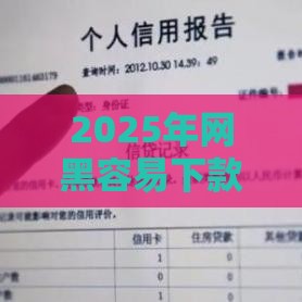 2025年网黑容易下款的平台，梳理五个最新非法贷款平台