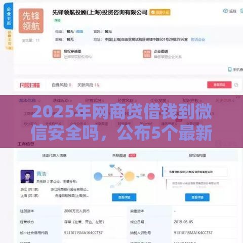 2025年网商贷借钱到微信安全吗，公布5个最新51卡论坛网贷口子