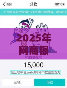 2025年网商银行借钱，分享5个最新借钱免息平台