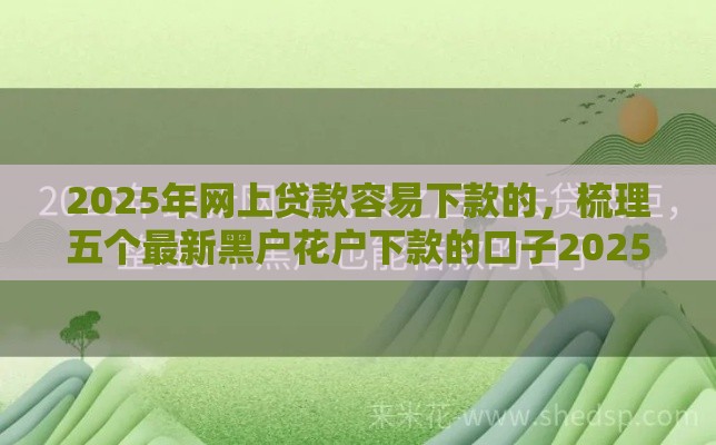 2025年网上贷款容易下款的，梳理五个最新黑户花户下款的口子2025