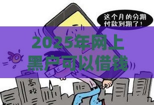 2025年网上黑户可以借钱吗，推荐5个最新贷款平台利息低
