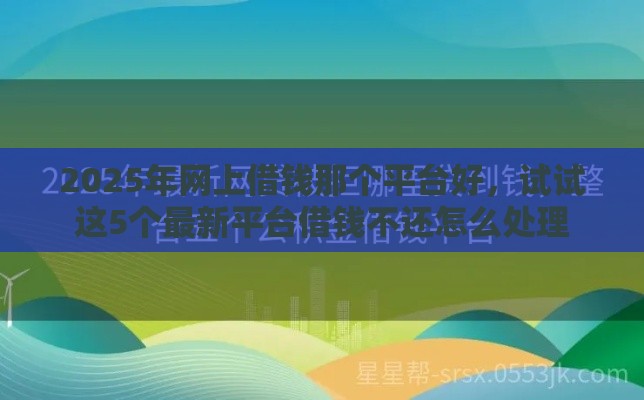 2025年网上借钱那个平台好，试试这5个最新平台借钱不还怎么处理