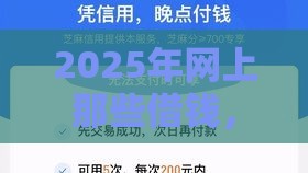 2025年网上那些借钱，推荐5个最新比较大的网贷平台