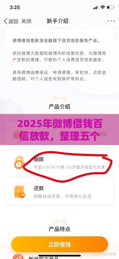 2025年微博借钱百信放款，整理五个最新最新黑户口子