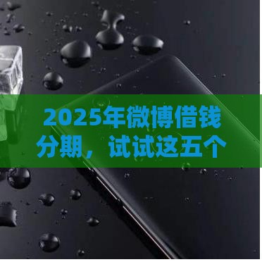 2025年微博借钱分期，试试这五个最新学生小额贷款平台