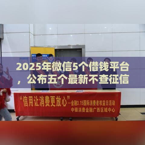 2025年微信5个借钱平台，公布五个最新不查征信的网络贷款平台