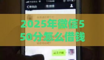 2025年微信550分怎么借钱，整理五个最新易通过的贷款平台