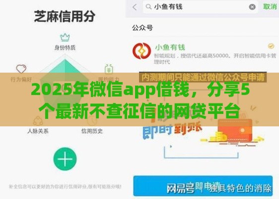 2025年微信app借钱，分享5个最新不查征信的网贷平台