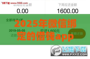 2025年微信绑定的借钱app，公布5个最新黑户借款必下口子