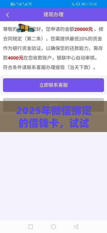 2025年微信绑定的借钱卡，试试这五个最新网贷平台容易通过并安全借到款