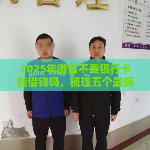 2025年微信不要银行卡能借钱吗，梳理五个最新借钱容易的平台