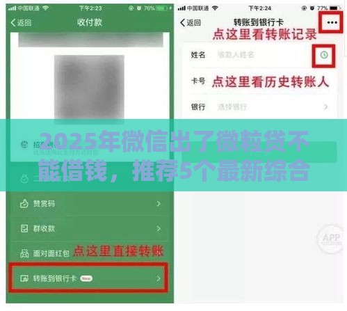 2025年微信出了微粒贷不能借钱，推荐5个最新综合评分不足平台能下款