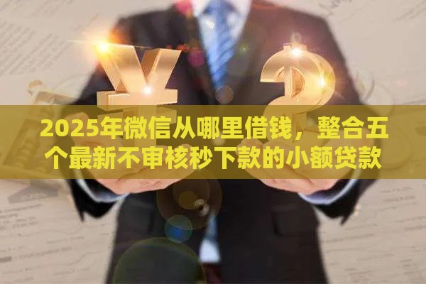 2025年微信从哪里借钱,整合五个最新不审核秒下款的小额贷款网贷 2025年微信从哪里借钱,整合五个最新不审核秒下款的小额贷款网贷