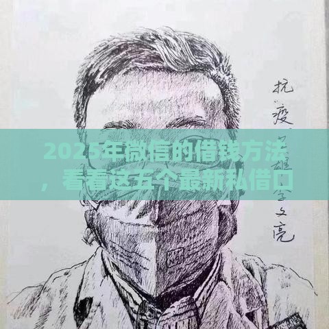 2025年微信的借钱方法，看看这五个最新私借口子