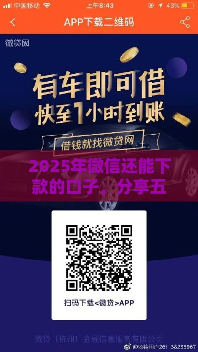 2025年微信还能下款的口子，分享五个最新汽车网贷平台
