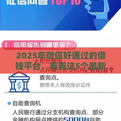 2025年微信好通过的借钱平台，看看这5个最新上征信的网贷平台