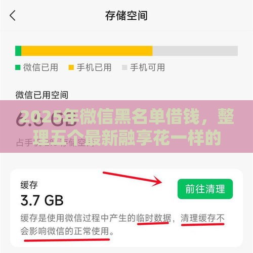2025年微信黑名单借钱，整理五个最新融享花一样的平台
