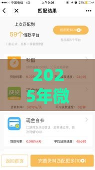 2025年微信借2000必下的口子，梳理5个最新平台借钱好通过