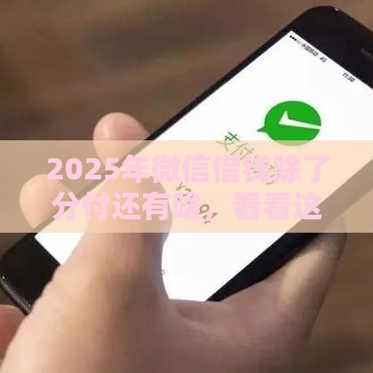 2025年微信借钱除了分付还有啥，看看这五个最新借款平台可以线上借钱