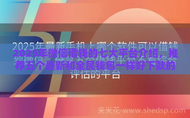 2025年微信借钱的七大平台介绍，推荐五个最新和全民钱包一样好下款的软件