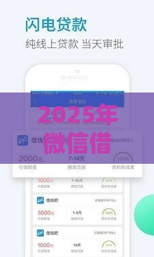 2025年微信借钱的人的微信号，整理五个最新网贷口子