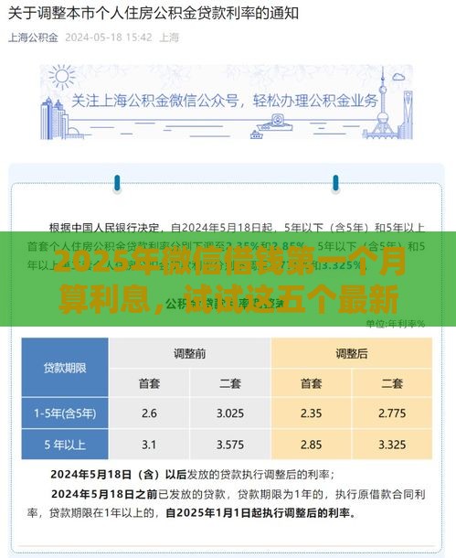2025年微信借钱第一个月算利息，试试这五个最新按揭车贷款平台
