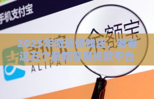 2025年微信借钱还，看看这五个最新容易贷款平台