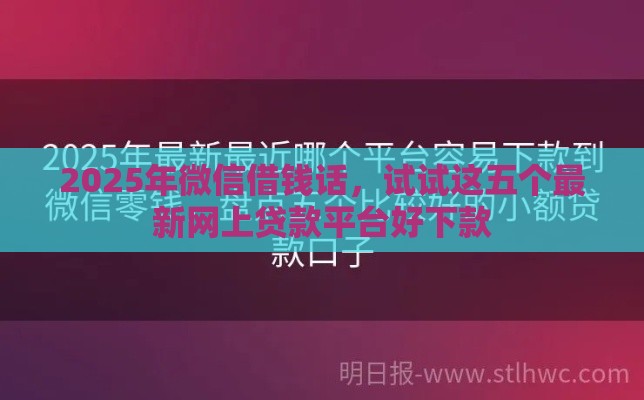 2025年微信借钱话，试试这五个最新网上贷款平台好下款