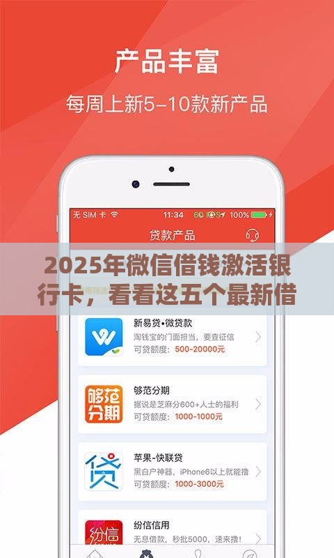 2025年微信借钱激活银行卡，看看这五个最新借款平台好借钱又快