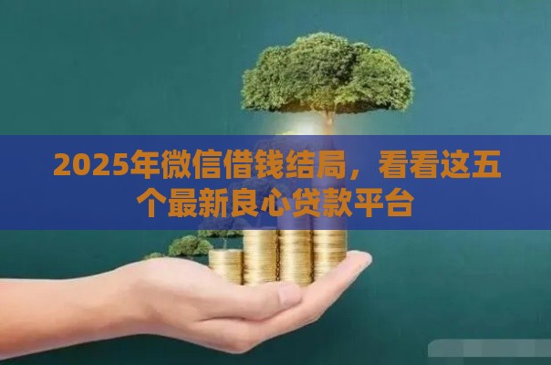 2025年微信借钱结局，看看这五个最新良心贷款平台