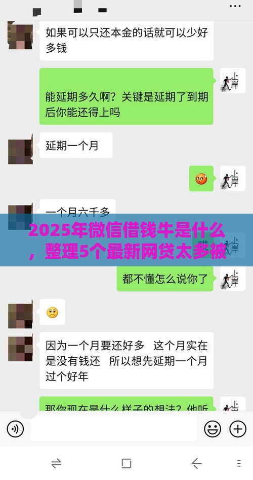 2025年微信借钱牛是什么，整理5个最新网贷太多被拒平台还能贷