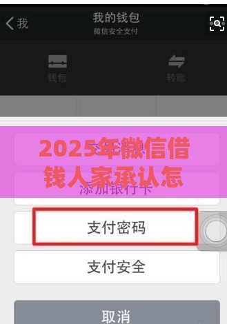 2025年微信借钱人家承认怎么办，公布5个最新优质贷款平台