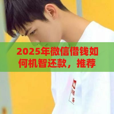 2025年微信借钱如何机智还款，推荐5个最新贷款平台利息低