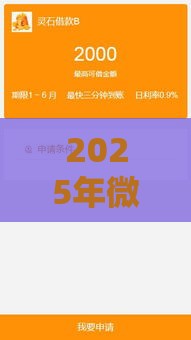 2025年微信借钱审批程序是什么，看看这五个最新贷款新口子不查征信2025