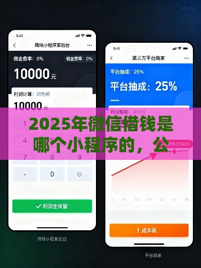 2025年微信借钱是哪个小程序的，公布5个最新19岁能申请的借钱平台