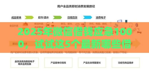 2025年微信借钱应急1000，试试这5个最新哪些借款平台容易借到钱