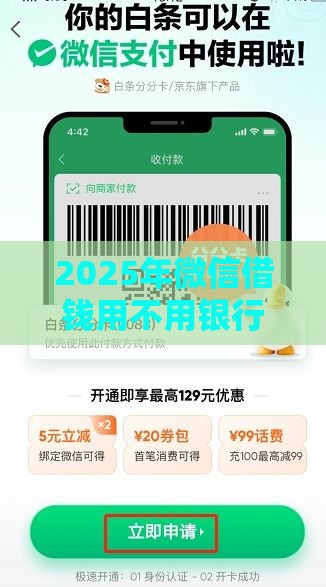 2025年微信借钱用不用银行卡号，整合五个最新21岁贷款平台