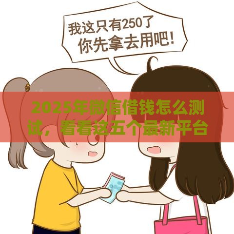 2025年微信借钱怎么测试，看看这五个最新平台好贷款