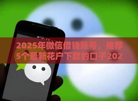 2025年微信借钱账号，推荐5个最新花户下款的口子2025