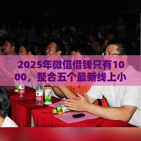 2025年微信借钱只有1000，整合五个最新线上小额贷款平台