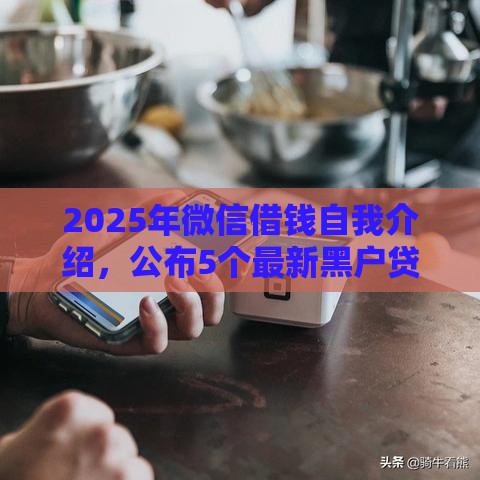 2025年微信借钱自我介绍，公布5个最新黑户贷款平台