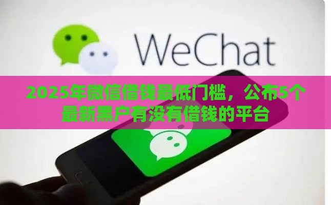 2025年微信借钱最低门槛，公布5个最新黑户有没有借钱的平台