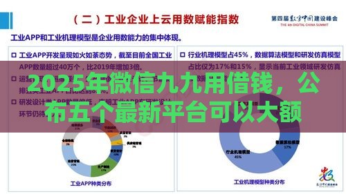 2025年微信九九用借钱，公布五个最新平台可以大额贷款